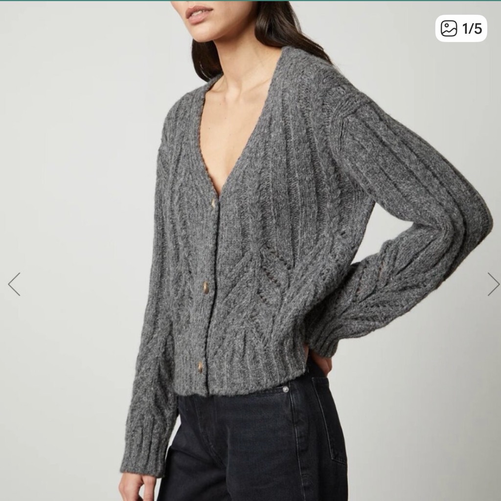 Velvet By Graham And Spencer Hazel Cardigan Nwt Sz L